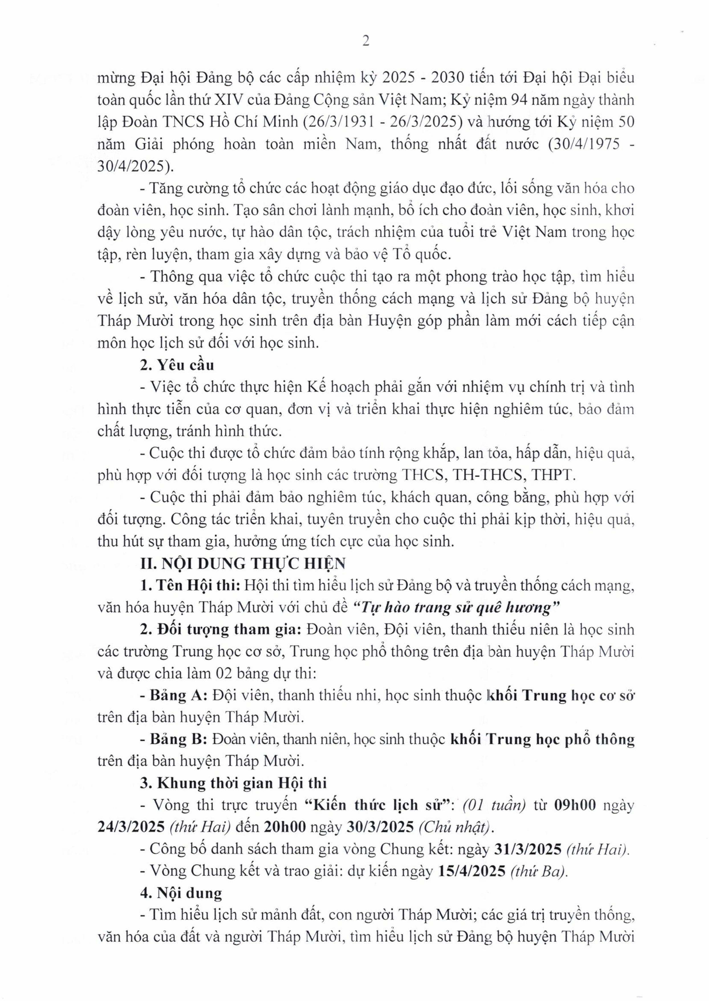 Kế hoạch Hội thi - Trang 2